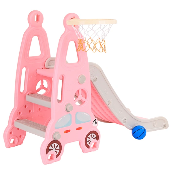 Детская горка Pituso Суперкар розовый - фото 3