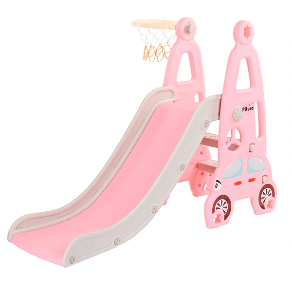 Детская горка Pituso Суперкар розовый - фото 2