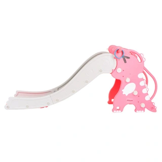 Детская горка Pituso Дино Reddish с баскетбольным кольцом Коралл