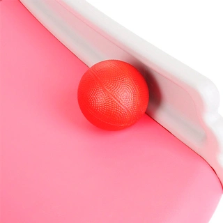 Детская горка Pituso Дино Reddish с баскетбольным кольцом Коралл