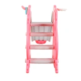 Детская горка Pituso Дино Reddish с баскетбольным кольцом Коралл - фото 4