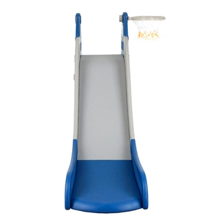 Детская горка Pituso Замок с баскетбольным кольцом Синий/серый