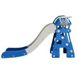 Детская горка Pituso Замок с баскетбольным кольцом Синий/серый - фото 4