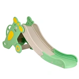 Детская горка Pituso Самолет с баскетбольным кольцом зеленая