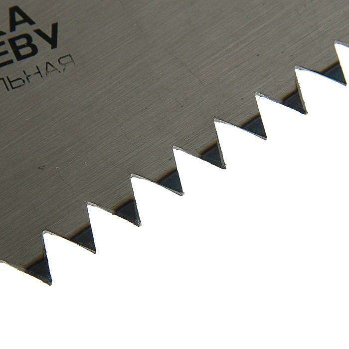 Ножовка по дереву TUNDRA premium, с запилом каленный зуб, 400мм 