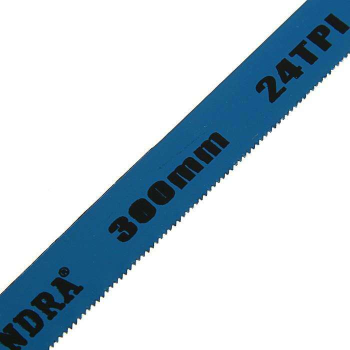 Полотна для ножовки по металлу TUNDRA, 24 TPI, высокоуглерод/сталь, зак/зуб, 300 мм, 12 шт 