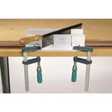 Струбцина винтовая Wolfcraft 3607000, с деревянной ручкой, вылет/зев при зажиме 50/100 мм  - фото 4