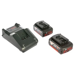 Набор аккумуляторов Bosch GBA 18V 4.0Ah Li-ion 2шт. + зарядное устройство GAL 18V-40 4А Li-ion Professional 1600A019S0 