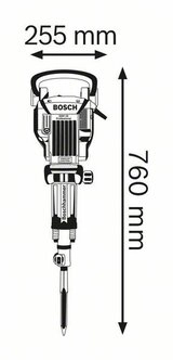 Отбойный молоток Bosch GSH 16-30 0611335100 синий 