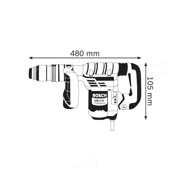 Отбойный молоток Bosch GSH 5 СE - фото 2