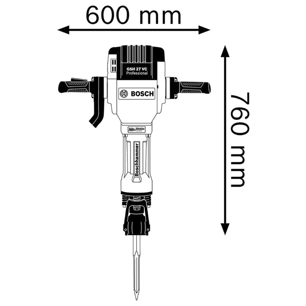 Отбойный молоток Bosch GSH 27 VC - фото 3