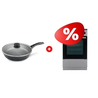 Комплект Gorenje GEC5A20SG + ARG Platinum 28 см гранит (ARG7718128) 