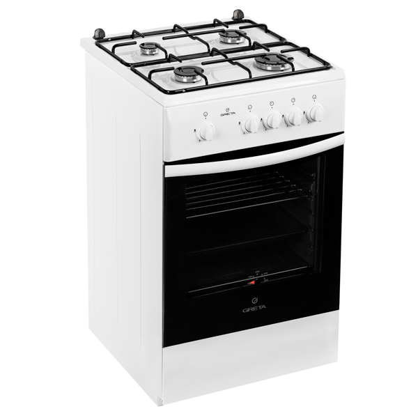 Жиынтық Greta газ плитасы 1470-00-16 ақ (рф) + ARG ыдыс-аяқ жинағы Master Chef 602-1 12 дана  - фото 2
