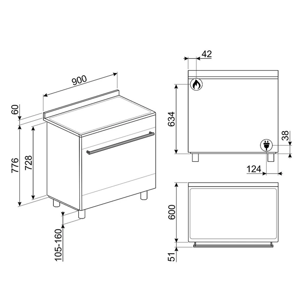 Отдельностоящий варочный центр Smeg SUK91MFX9 - фото 2