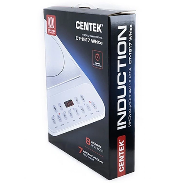 Centek индукциялық плитасы CT-1517 White - фото 3