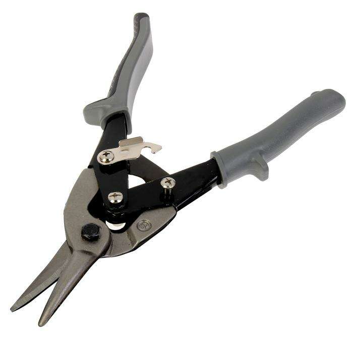 Ножницы по металлу TUNDRA premium, прямой рез, CrV, двухкомпонентные рукоятки, 250 мм 