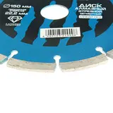 Диск алмазный отрезной TUNDRA basic, сегментный, сухой рез, 150 х 22 мм