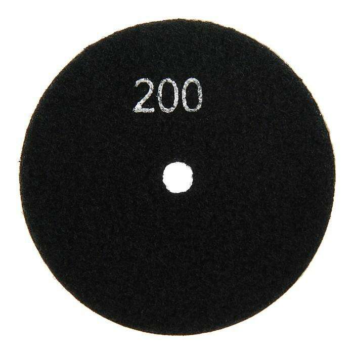 Алмазный гибкий шлифовальный круг TUNDRA premium, для сухой шлифовки, 100 мм, № 200 