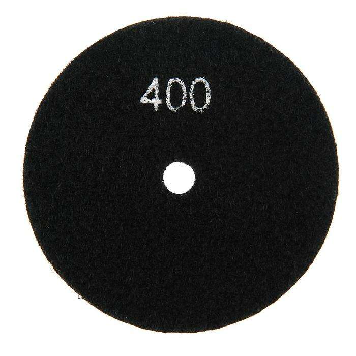 Алмазный гибкий шлифовальный круг TUNDRA premium, для сухой шлифовки, 100 мм, № 400 
