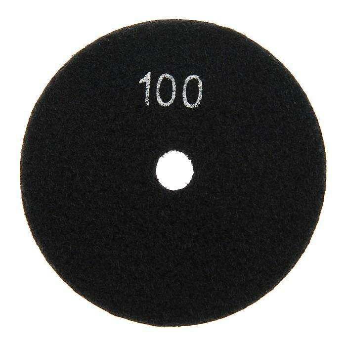Алмазный гибкий шлифовальный круг TUNDRA premium, для мокрой шлифовки, 100 мм, № 100 