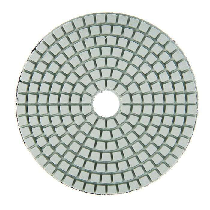 Алмазный гибкий шлифовальный круг TUNDRA premium, для мокрой шлифовки, 100 мм, № 800 