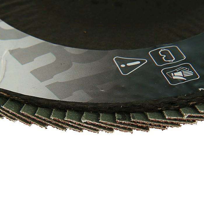 Круг лепестковый торцевой конический TUNDRA basic, 180 х 22 мм, Р80 