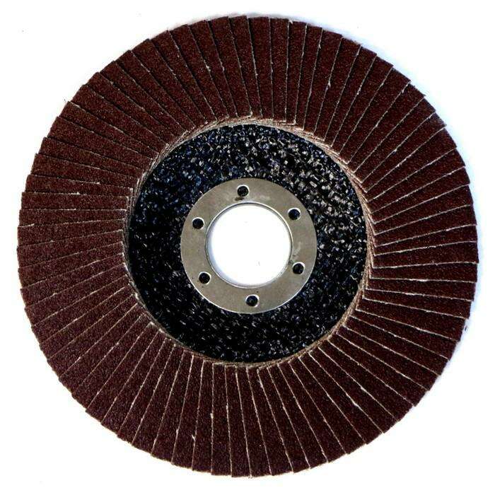 Круг лепестковый торцевой ABRAFLEX FLD-10, P100, 125 х 22,2 мм 