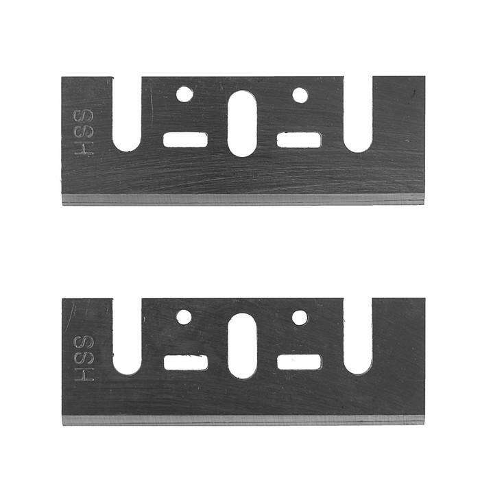 Ножи для электрорубанка TUNDRA basic, HSS, 82 x 29 мм, 2 шт. 