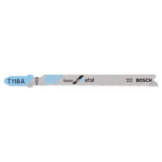 Набор пилок для лобзика Bosch T118 А HSS 100шт. 2608631964  - фото 2