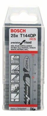 Пилки для лобзика Bosch T 144 DP 25шт. 2608633A39  - фото 2
