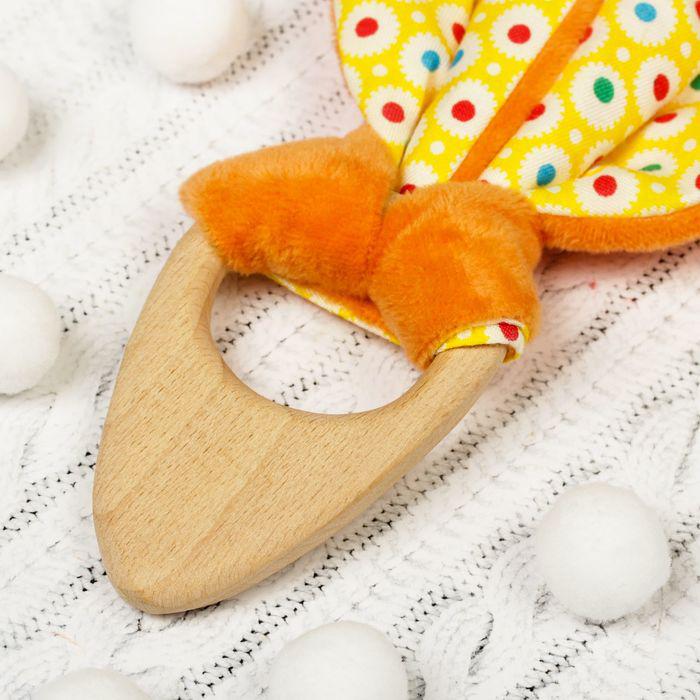 Развивающая игрушка-грызунок «Для малышей», форма морковка 