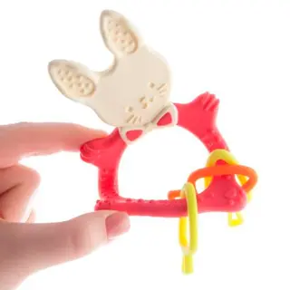 Прорезыватель Roxy RBT-001R Bunny коралловый