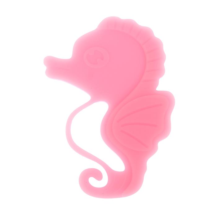 Прорезыватель силиконовый «Крошка Я. Морской конёк», цвет розовый 