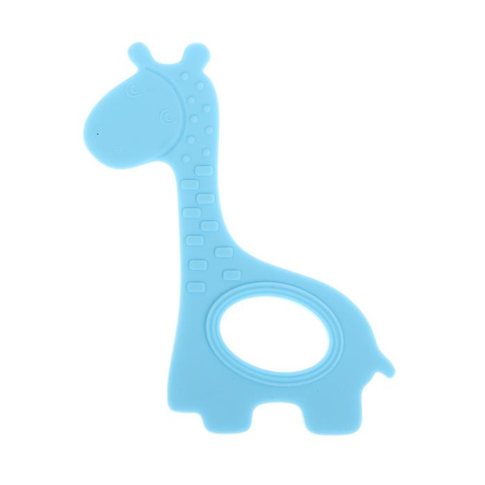 Прорезыватель силиконовый «Крошка Я. Жирафик», цвет голубой 