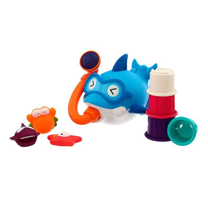 Игрушки для купания «Акула в маске» с лейкой + стаканчики 