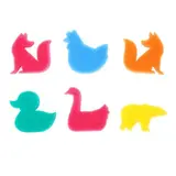 Купалки-мочалки «Фигурки», набор 6 шт., МИКС  - фото 3