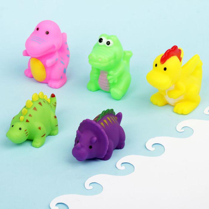 Набор игрушек для ванны «Динозаврики 1», 5 шт. 