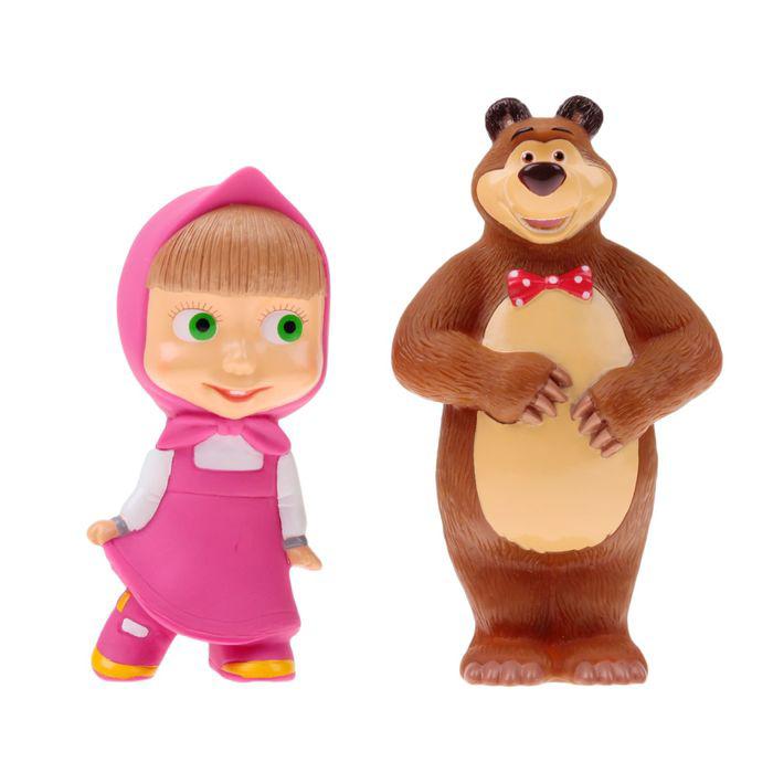 Набор резиновых игрушек "Маша и Медведь" 