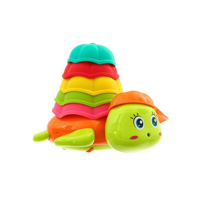Игрушки для купания «Черепашка со стаканчиками», цвет МИКС 