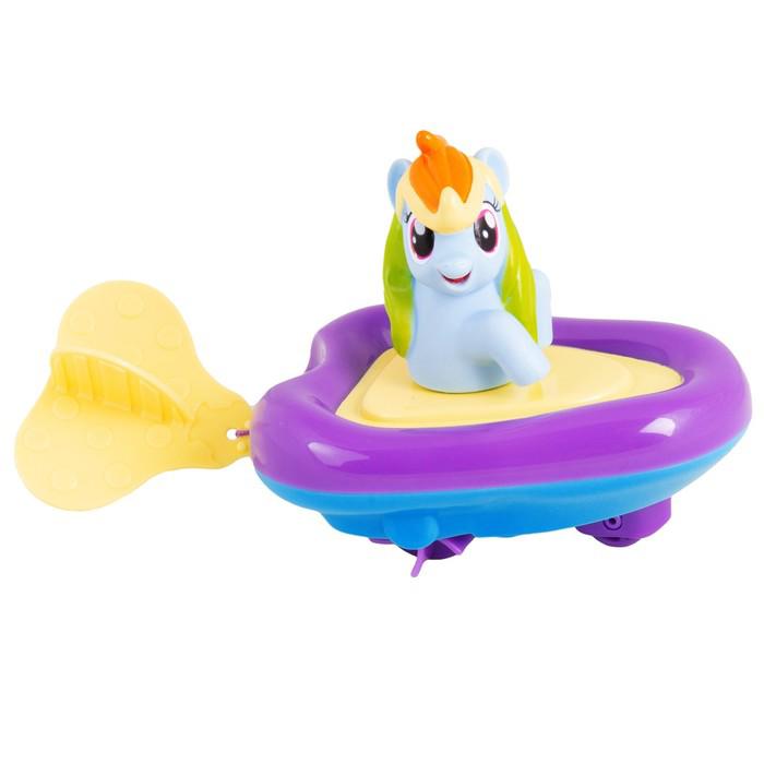 Игровой набор для ванны «Мой маленький пони. Рейнбоу Дэш» в заводной лодочке 