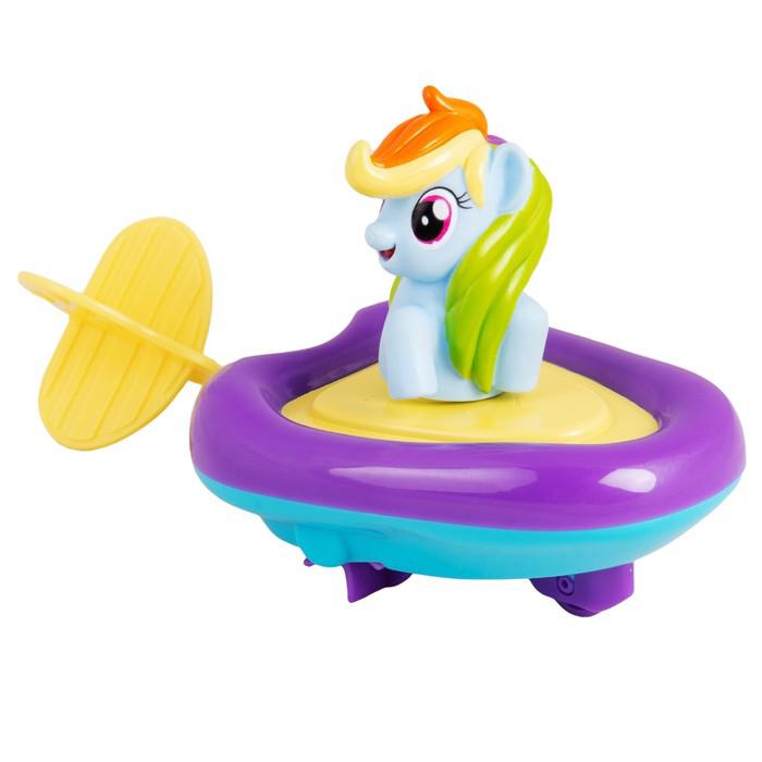 Игровой набор для ванны «Мой маленький пони. Рейнбоу Дэш» в заводной лодочке 