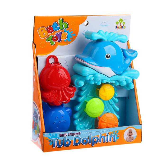 Игрушки для купания «Дельфинчик», 3 предмета, на присоске 