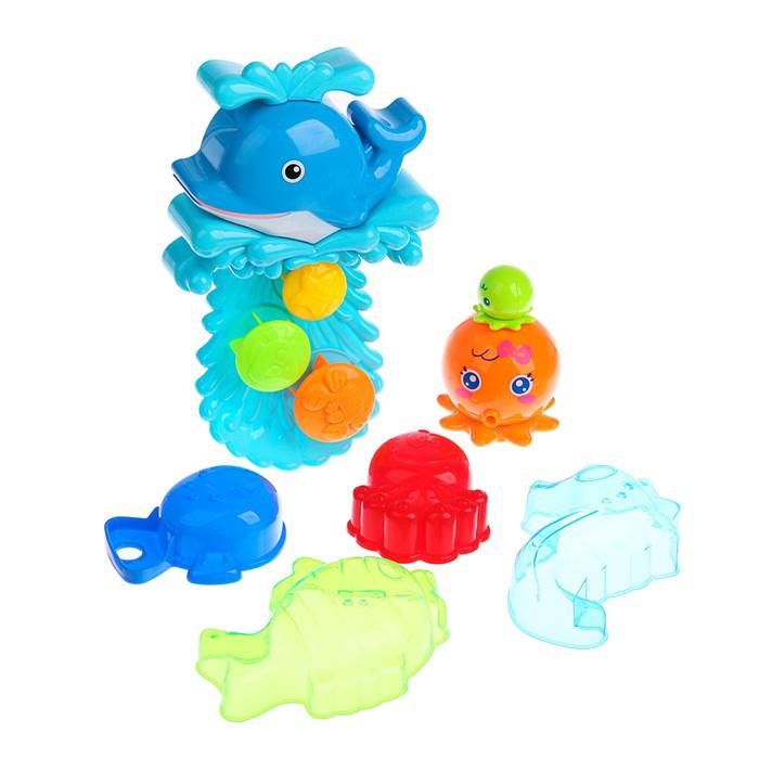 Игрушки для купания «Морские жители № 3», 8 предметов, на присоске 