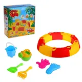 Песочница, 6 аксессуаров для игры с песком и водой, объём ведра 0,25 л 