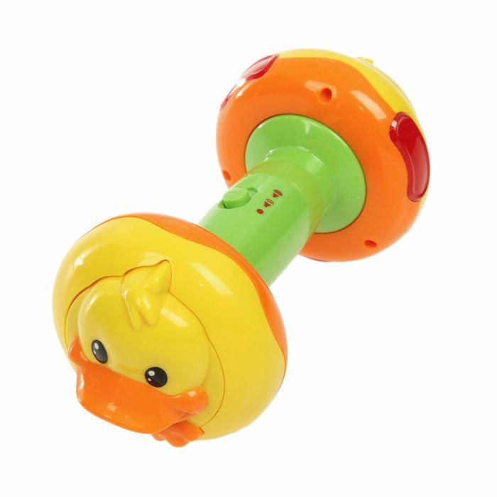 Развивающая игрушка «Забавная гантелька» со световыми и звуковыми эффектами, МИКС 