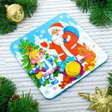 Пазл музыкальный «Дед мороз и Снегурочка», 9 мягких деталей  - фото 3