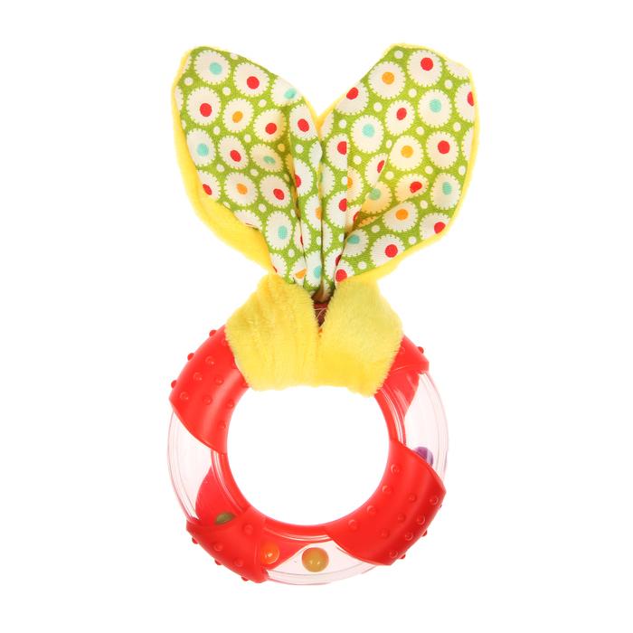 Развивающая погремушка-прорезыватель «Для малышей», форма круг с фактурой 