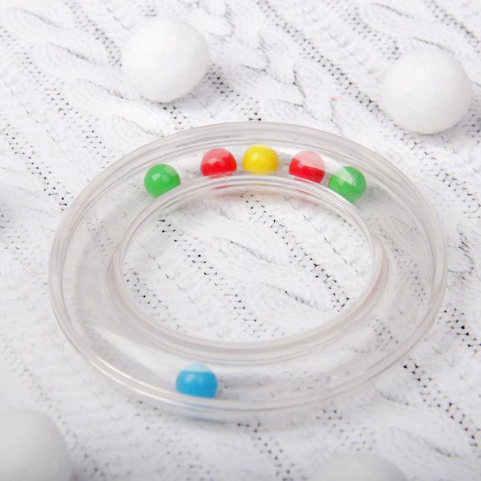 Развивающая погремушка-прорезыватель «Для маленьких принцесс», форма круг, цвета МИКС 