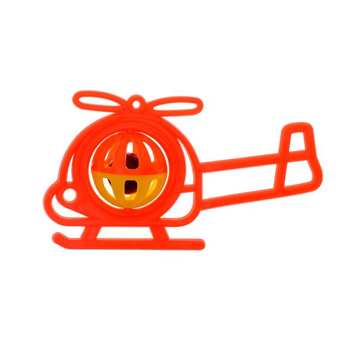 Погремушка «Вертолётик», цвета МИКС 
