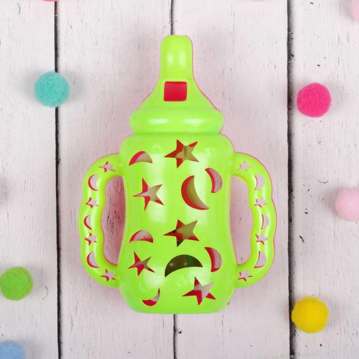 Погремушка «Детская бутылочка», цвета МИКС 